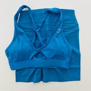 Gymshark S Whitney Shorts & Peek A Boo Sports Bra Set